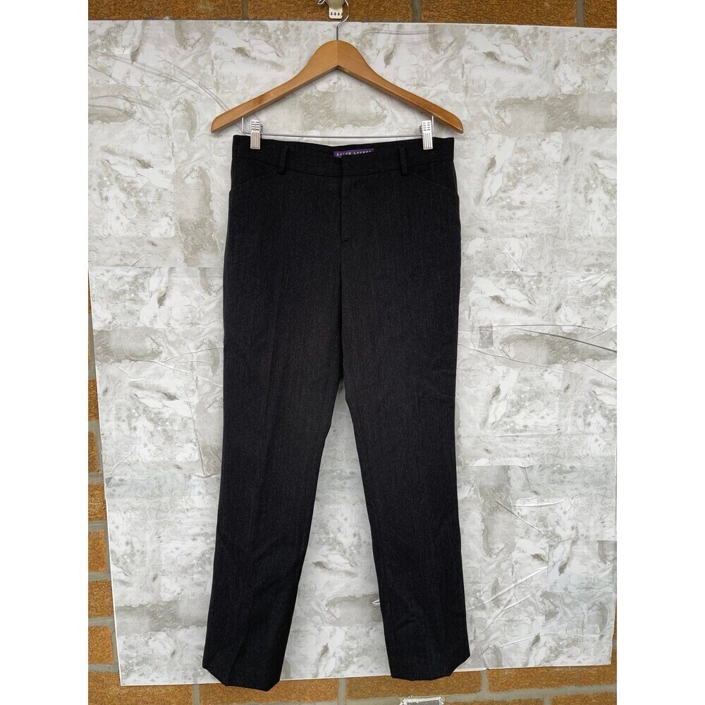Ralph Lauren Collection 100% Wool Tailored Pants Made In Usa - Purple Label